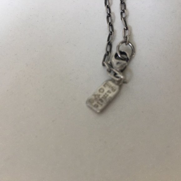 Pamela love antiquated silver necklace with tooth / horn w Onyx - Picture 5 of 7